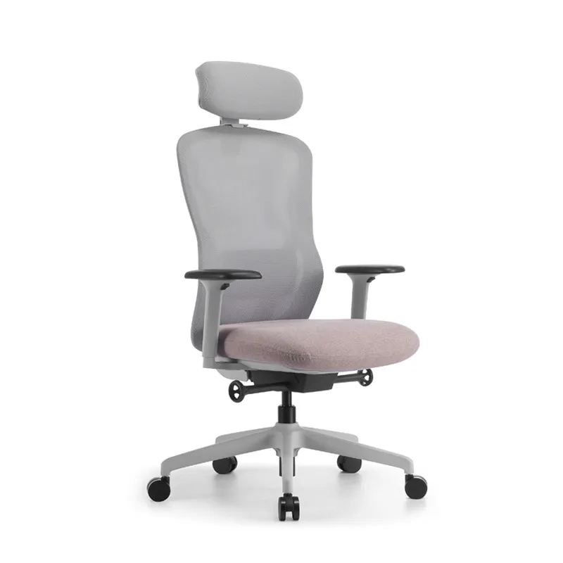 Home Office Ergonomics - Ergonomic Rotating Office Chair with Headrest