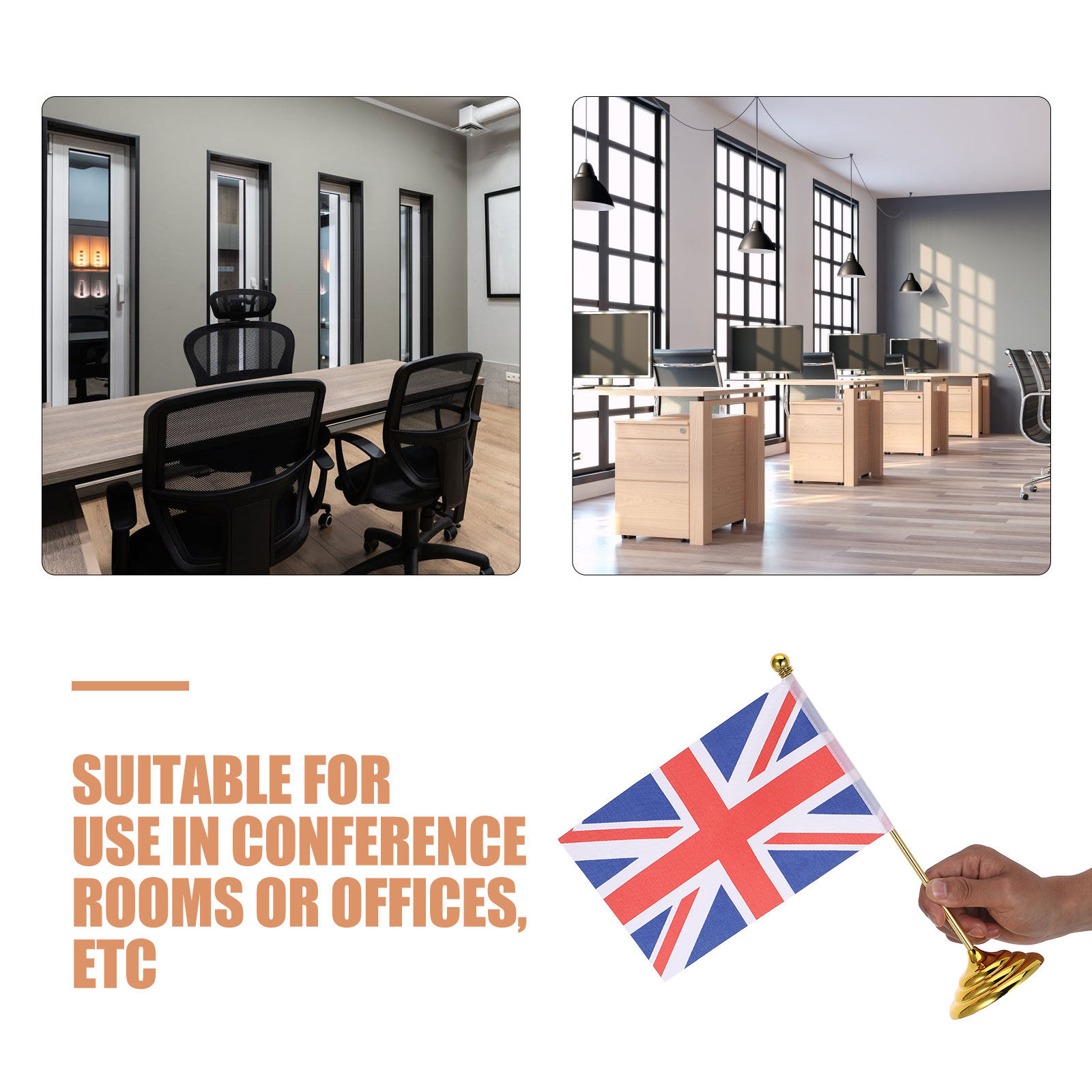 Mini Uk Desk Flag Set United K - Home Office United Kingdom recension och pris