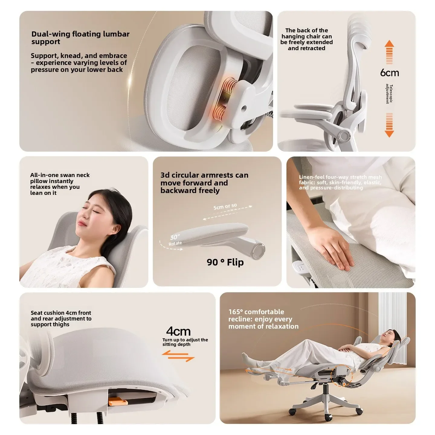 New Ergonomic chair Computer c - Home Office Ergonomics recension och pris