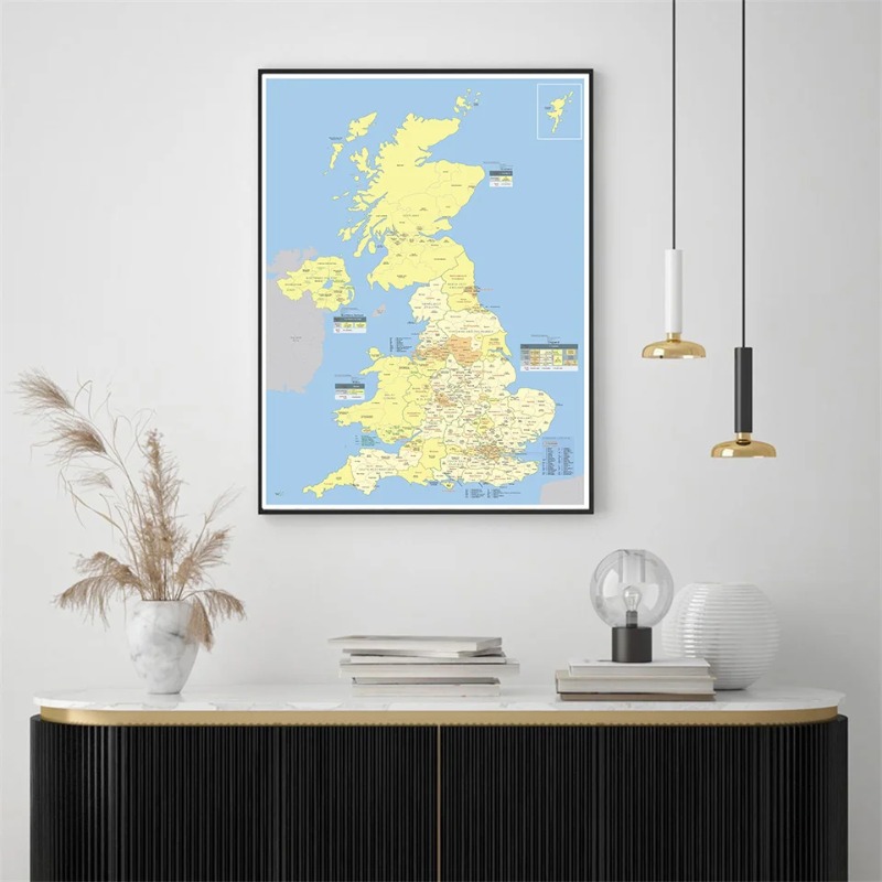 A1/A2 United Kingdom Map The U - Home Office United Kingdom recension och pris