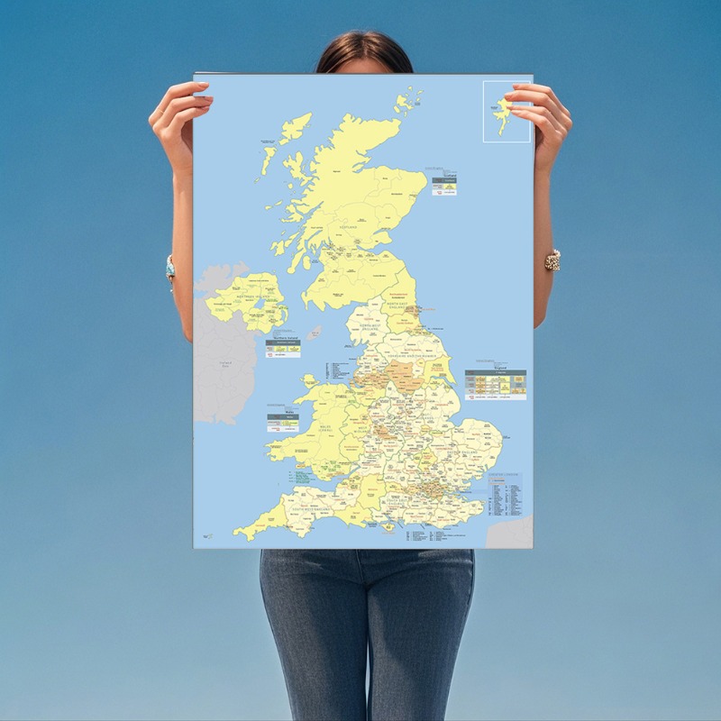A1/A2 United Kingdom Map The U - Home Office United Kingdom recension och pris