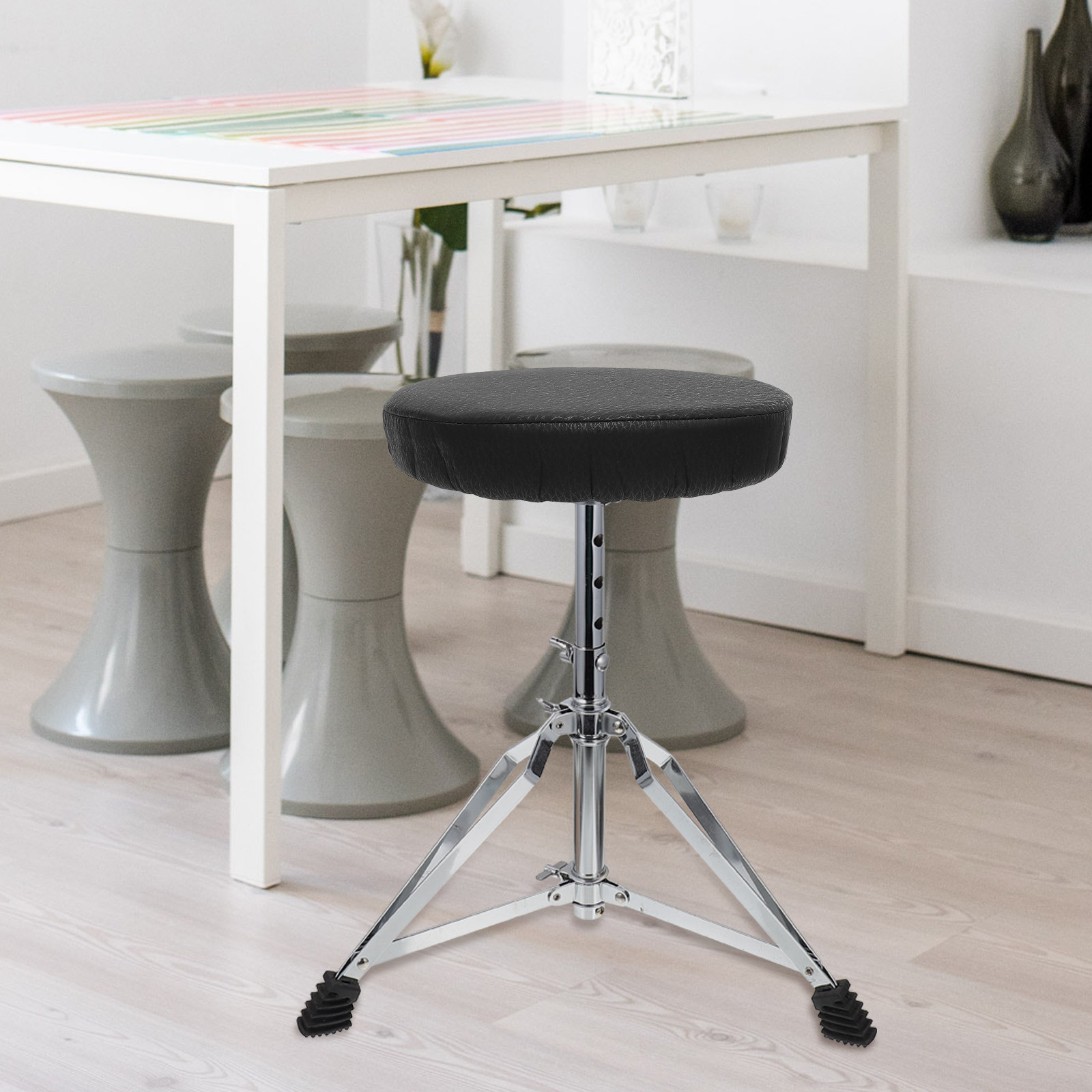 Super Round Stool Cover Black  - Home Office Sofa recension och pris