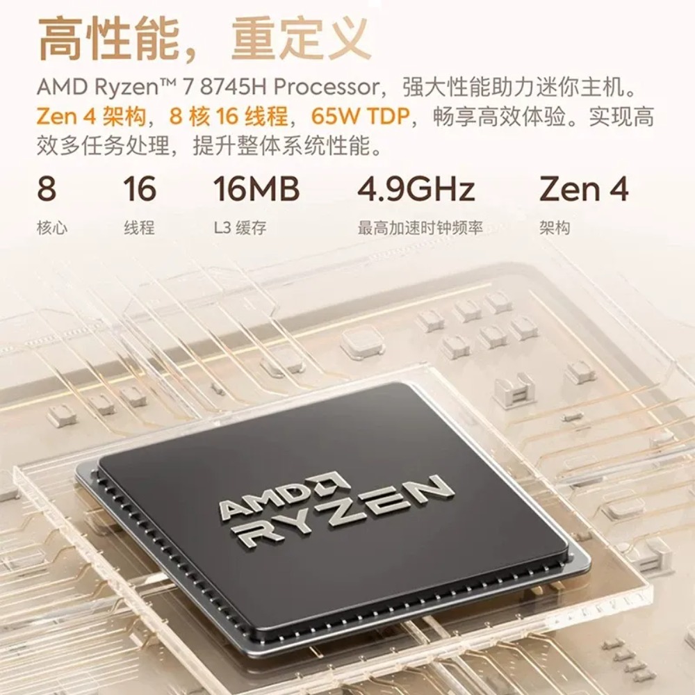Mingfan UM870 Slim Ryzen R7-87 - Home Office Design recension och pris