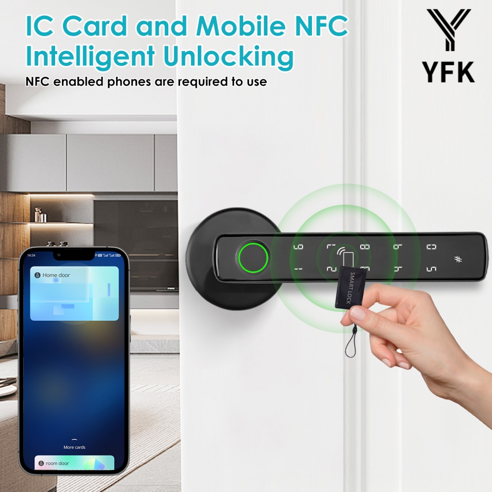 YFK Tuya 5-in-1 Smart Door Han - Home Office Google recension och pris