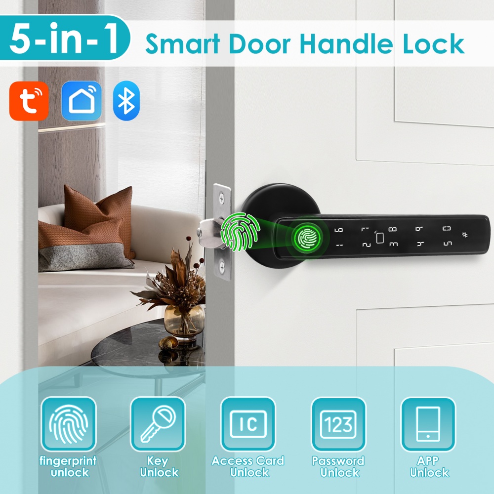 YFK Tuya 5-in-1 Smart Door Han - Home Office Google recension och pris